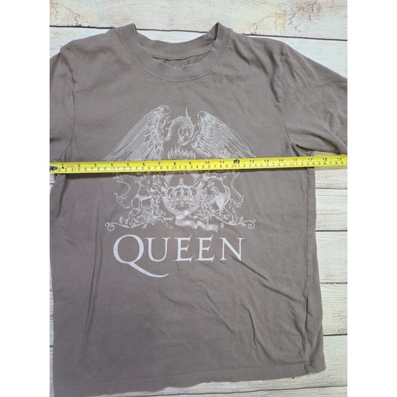 Abercrombie & Fitch Queen Women's T-SHIRT Size XS Brown Short Sleeve Crewneck - Picture 5 of 7